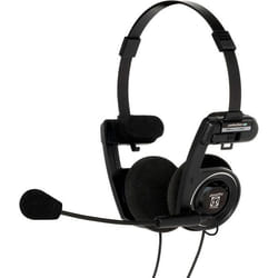 Casque dÉcoute avec Câble et Microphone avec Antibruit Headset On Ear KOSS Porta Pro Comm  Noir