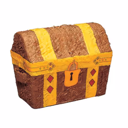 Amscan Piñata Coffre Pirate, Pinata standard, Enfant, 3 an(s), unisexe, Papier, Multicolore