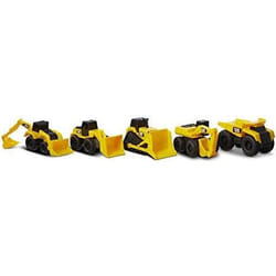 Pack de 5 Mini Machines CATERPILLAR 82150 - Jaune - Pour Enfants dès 3 ans