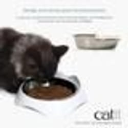 Gamelle pour chat - CATIT - PIXI - 200ml - Bols en acier inoxydable amovibles - Blanc