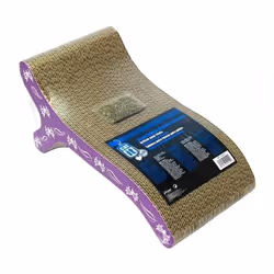 Griffoir carton ondulé 46x22x20 cm violet
