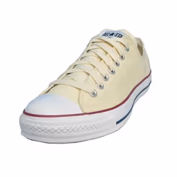 Chaussures Converse - All Star Ox Basse - Ecru - Textile - Adulte - Beige - Mixte - Plat - Lacets