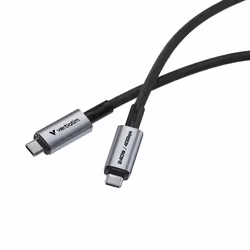Verbatim 31847 câble USB USB4 Gen 2x2 1,2 m USB C Noir