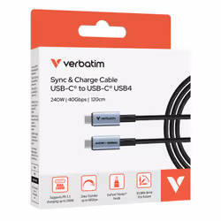 Verbatim 31847 câble USB USB4 Gen 2x2 1,2 m USB C Noir - Vue supplémentaire 6