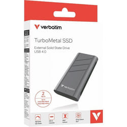 Verbatim TurboMetal SSD USB4 2TB 2 To USB Type-C USB4 Gen 2x2 Argent