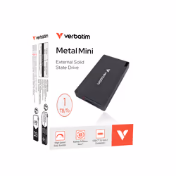 Verbatim 32031 lecteur à circuits intégrés externe 1 To USB Type-C USB 3.2 Gen 2x2 Gris - Vue supplémentaire 2