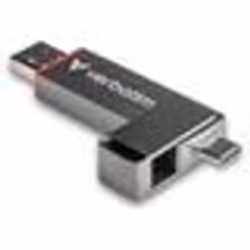 Verbatim Dual QuickStick, 512 Go, USB Type-A / USB Type-C, 3.2 Gen 1 (3.1 Gen 1), 550 Mo/s, Autres, Gris