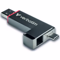 Verbatim Dual QuickStick, 1 To, USB Type-A / USB Type-C, 3.2 Gen 1 (3.1 Gen 1), 550 Mo/s, Autres, Gris