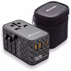 Verbatim Adaptateur Noir Gris 100 W