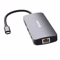 Verbatim CMH-09 USB Type-C 10000 Mbit/s Argent