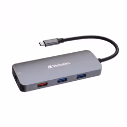 Verbatim CMH-09 USB Type-C 10000 Mbit/s Argent - Vue supplémentaire 4