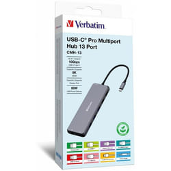 Verbatim CMH-13 USB Type-C 10000 Mbit/s Argent