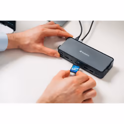 Verbatim CDS-15 Avec fil USB 3.2 Gen 1 (3.1 Gen 1) Type-C Noir, Gris - Vue supplémentaire 10