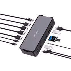 Verbatim CDS-15 Avec fil USB 3.2 Gen 1 (3.1 Gen 1) Type-C Noir, Gris - Vue supplémentaire 5