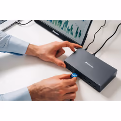 Verbatim CDS-17 Avec fil USB 3.2 Gen 1 (3.1 Gen 1) Type-C Noir, Gris - Vue supplémentaire 8