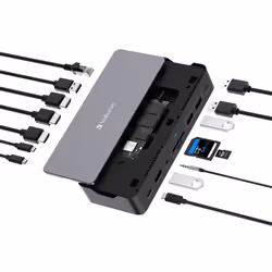 Verbatim CDS-15S Avec fil USB 3.2 Gen 1 (3.1 Gen 1) Type-C Noir, Gris - Vue supplémentaire 5