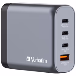 Verbatim GNC-140, Intérieure, Secteur, 20 V, Noir, Gris