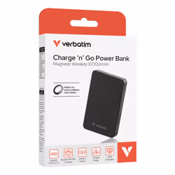 Verbatim Charge 'n' Go Essentials 10000 mAh Recharge sans fil Noir