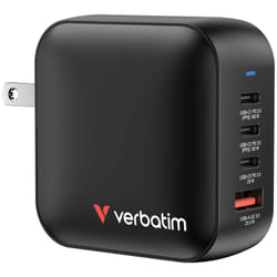 Verbatim Mini GaN Charger 100W Universel Noir Secteur Charge rapide Intérieure