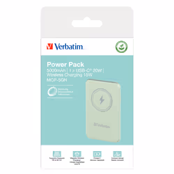 Verbatim Charge 'n' Go Lithium Polymère (LiPo) 5000 mAh Recharge sans fil Vert - Vue supplémentaire 4