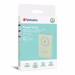 Verbatim Charge 'n' Go Lithium Polymère (LiPo) 5000 mAh Recharge sans fil Vert - Vue supplémentaire 5