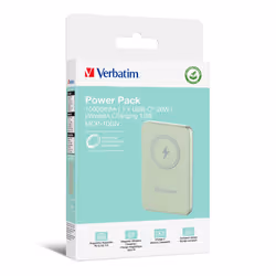 Verbatim Charge 'n' Go Lithium Polymère (LiPo) 10000 mAh Recharge sans fil Vert - Vue supplémentaire 5