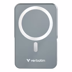 Verbatim Charge 'n' Go Magnetic Wireless Lithium Polymère (LiPo) 10000 mAh Recharge sans fil Gris - Vue supplémentaire 2