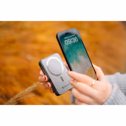 Verbatim Charge 'n' Go Magnetic Wireless Lithium Polymère (LiPo) 10000 mAh Recharge sans fil Gris - Vue supplémentaire 6