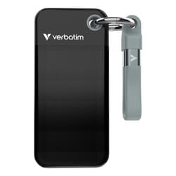Verbatim Pocket SSD 256 Go USB Type-C 3.2 Gen 2 (3.1 Gen 2) Noir, Gris