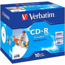 Verbatim CD-R AZO Wide Inkjet Printable