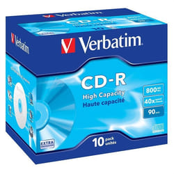 Verbatim CD-R High Capacity 800 Mo 40x 10 pièce(s)