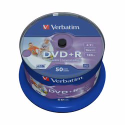 Verbatim DVD+R Wide Inkjet Printable No ID Brand 4,7 Go 50 pièce(s) - Vue supplémentaire 4