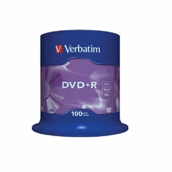 Verbatim DVD+R Matt Silver, DVD+R, 120 mm, Fuseau, 100 pièce(s), 4,7 Go