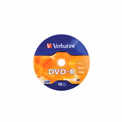 Verbatim DVD-R Matt Silver 16x 4,7 Go 10 pièce(s)