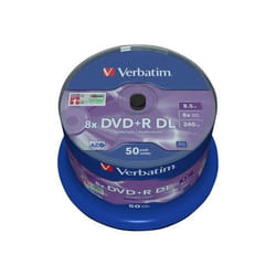 Verbatim DVD+R Double Layer 8x Matt Silver 50pk Spindle 8,5 Go DVD+R DL 50 pièce(s)