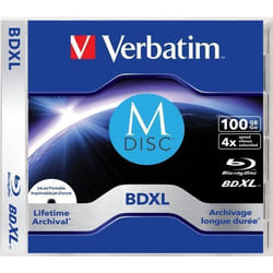 Verbatim MDISC Lifetime archival BDXL 100GB - boîtier avec lot de 1
