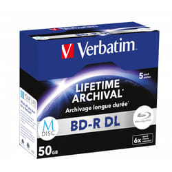Verbatim MDISC BD-R DL 50 Go 5 pièce(s)