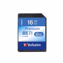 Verbatim Premium, 16 Go, SDHC, Classe 10, 10 Mo/s, 10 Mo/s