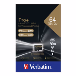 Verbatim Pro+ 64 Go MicroSDHC MLC Classe 10