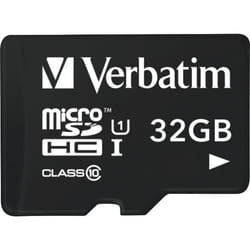 Verbatim Tablette U1 Carte Micro SDHC avec lecteur USB de 32 Go