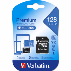 Verbatim Premium 128 Go MicroSDXC UHS-I Classe 10