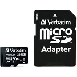 Verbatim Premium U1 256 Go MicroSDXC UHS-I Classe 10