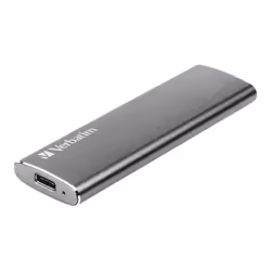 Verbatim Disque SSD externe Vx500 USB 3.1 Gén 2 120 Go, 120 Go, USB Type-C, 3.2 Gen 2 (3.1 Gen 2), 500 Mo/s, Argent