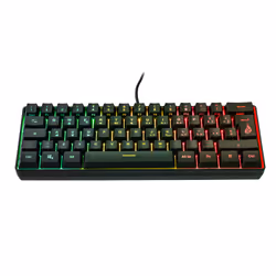 Verbatim KingPin X1, Avec fil, USB, Clavier à membrane, QWERTY, LED RGB, Noir