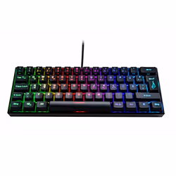Verbatim KingPin M1, Avec fil, USB, Clavier mécanique, QWERTZ, LED RGB, Noir