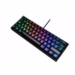 Verbatim KingPin M1, Avec fil, USB, Clavier mécanique, QWERTY, LED RGB, Noir
