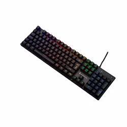 Verbatim KingPin M2, Avec fil, USB, Clavier mécanique, QWERTZ, LED RGB, Noir