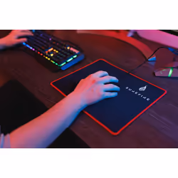 SureFire Silent Flight 320 Tapis de souris de jeu Noir, Rouge - Vue supplémentaire 4