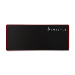 SureFire Silent Flight 680 Tapis de souris de jeu Noir, Rouge