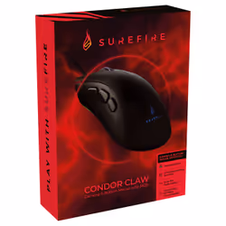 SureFire Condor Claw, Droitier, Optique, USB Type-A, 6400 DPI, 6000 ips, Noir